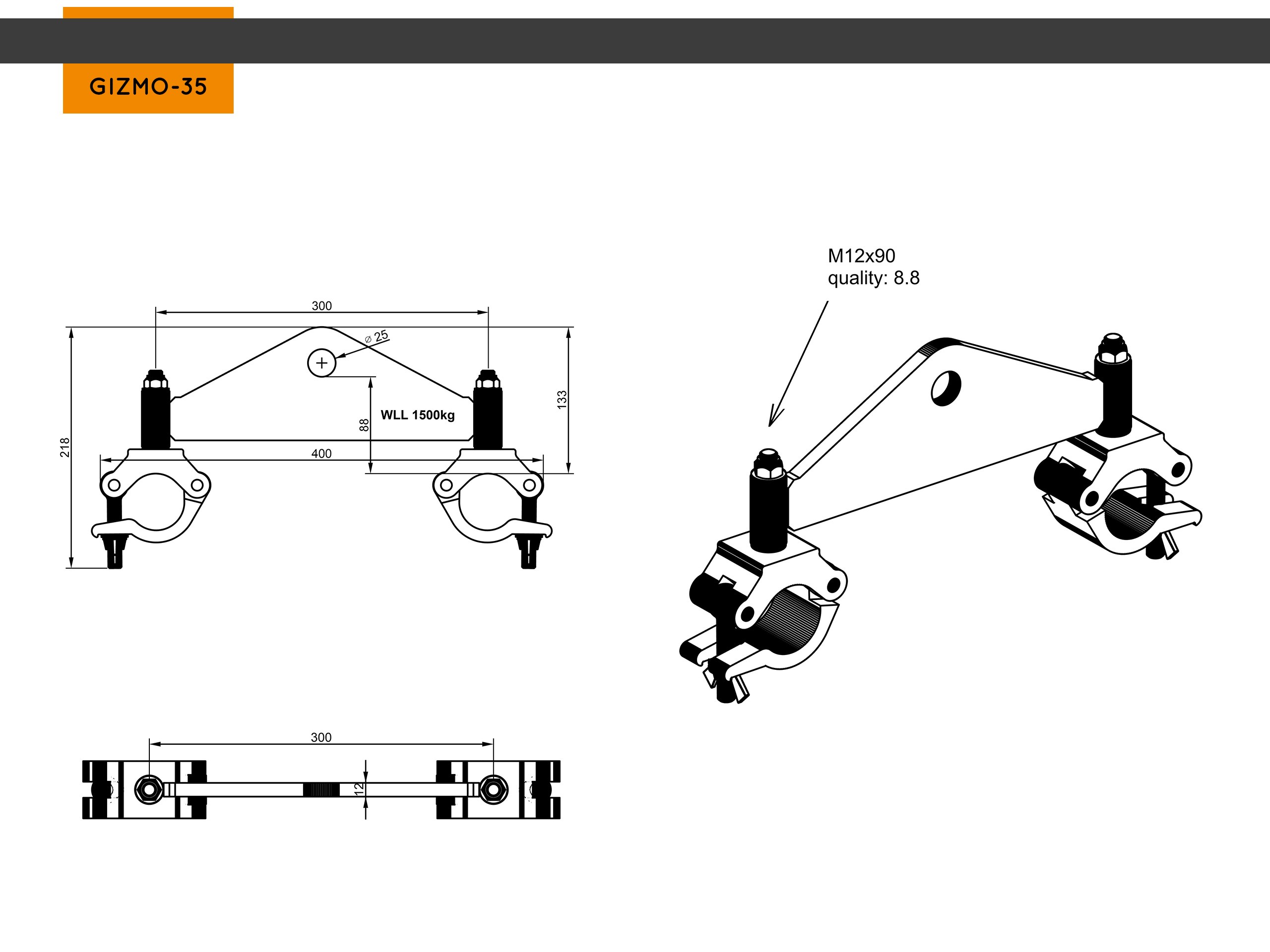 Anschlagpunkt für iM-Type verzinkt, 750kg Anschlagpunkt für iM-Type verzinkt, 750kg