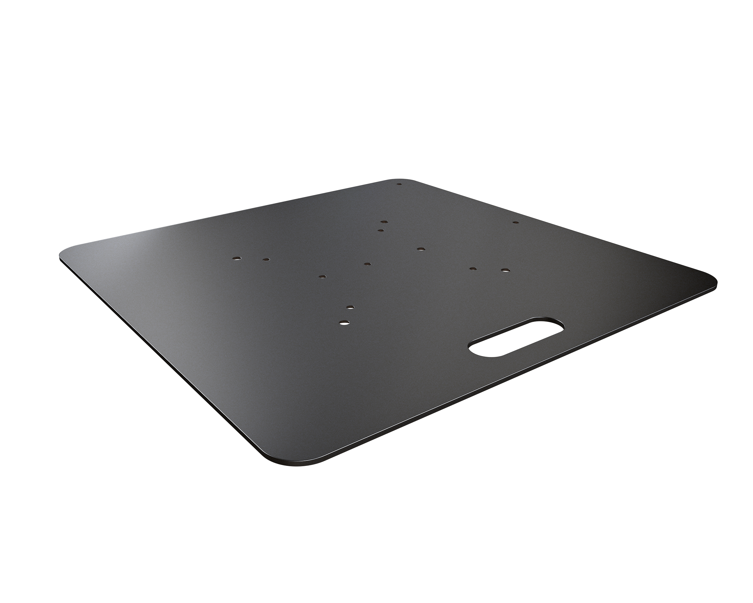 Bodenplatte 60x60cm schwarz für F22-F34/Teleskopsystem