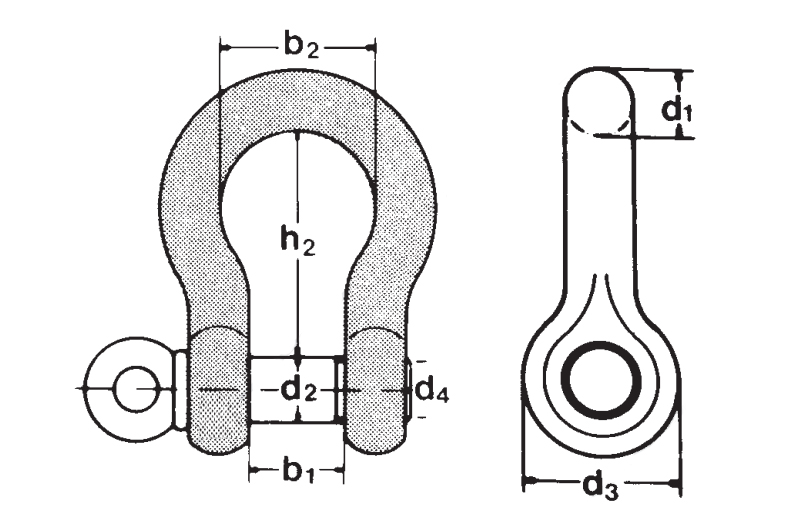 Schäkel HA2 1t 3/8-36 Schäkel HA2 1t 3/8-36