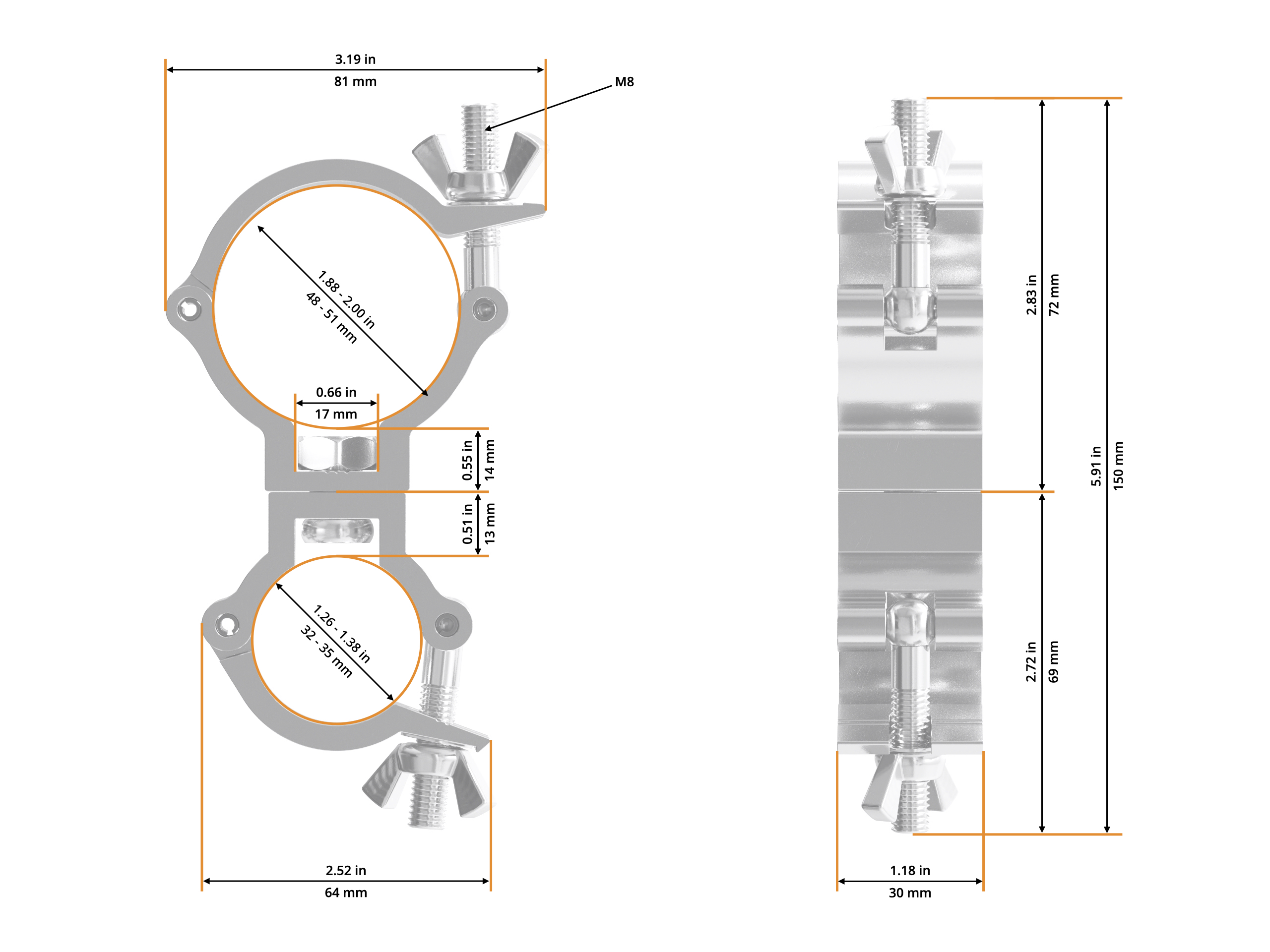 Swivel Coupler 35-50/30/75kg Swivel Coupler 35-50/30/75kg