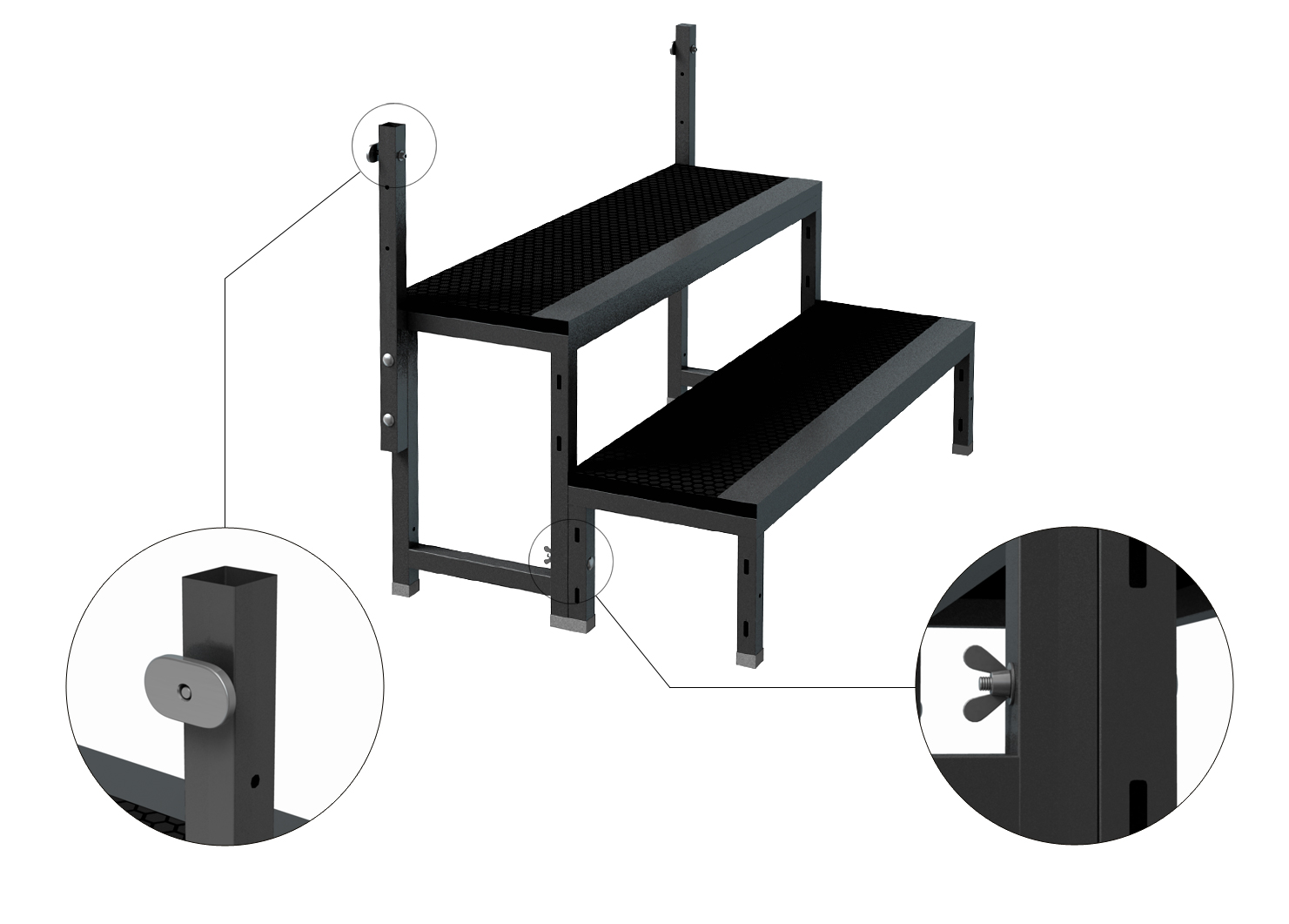Treppe 20cm modular für GT Stage Deck