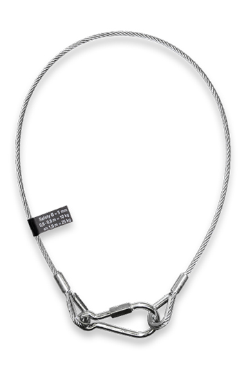 Sicherungsseil 60cm Ø 4mm BGV-C1 Sicherungsseil 60cm Ø 4mm BGV-C1