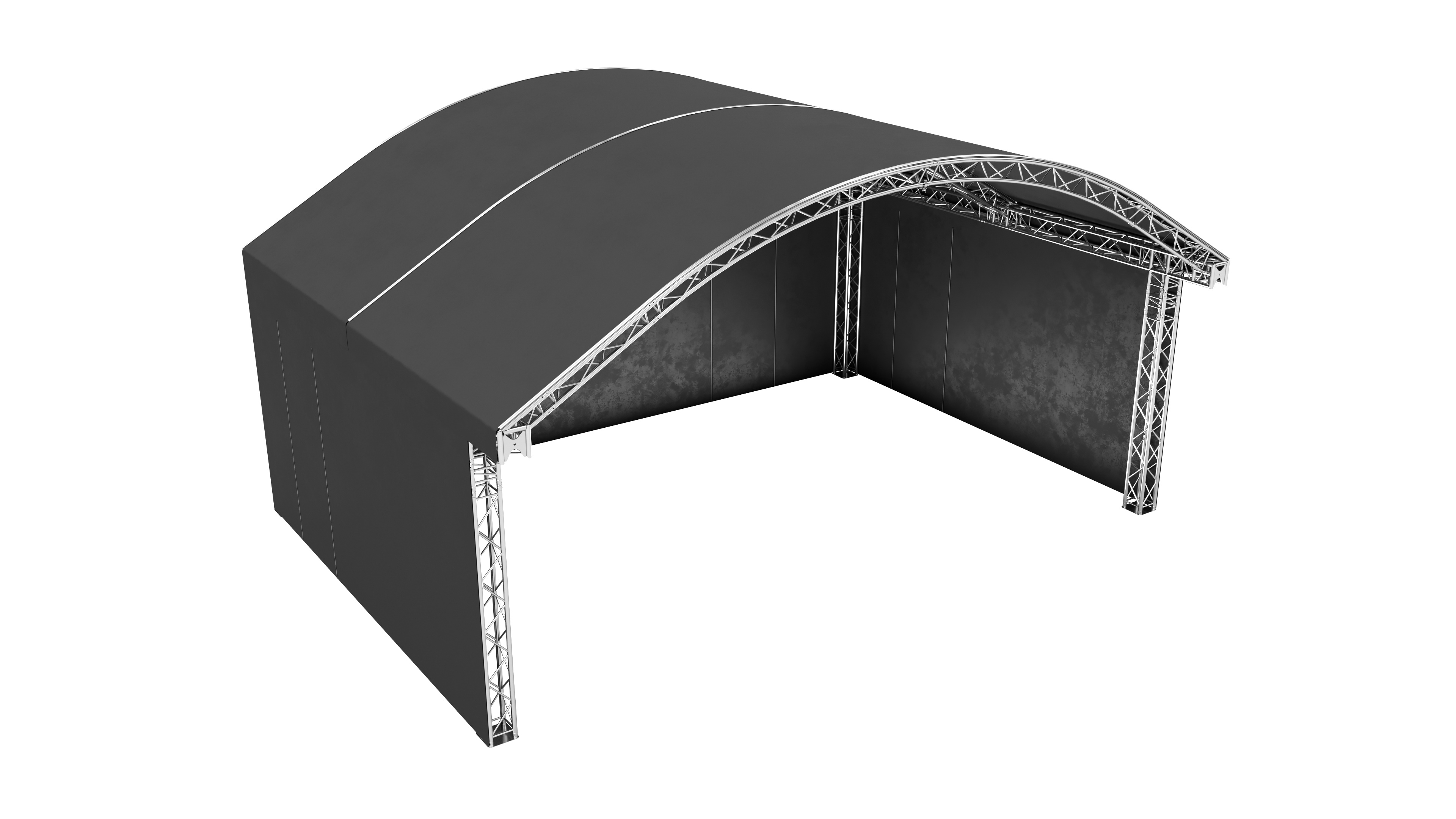 Rundbogenbühne 8x6m
