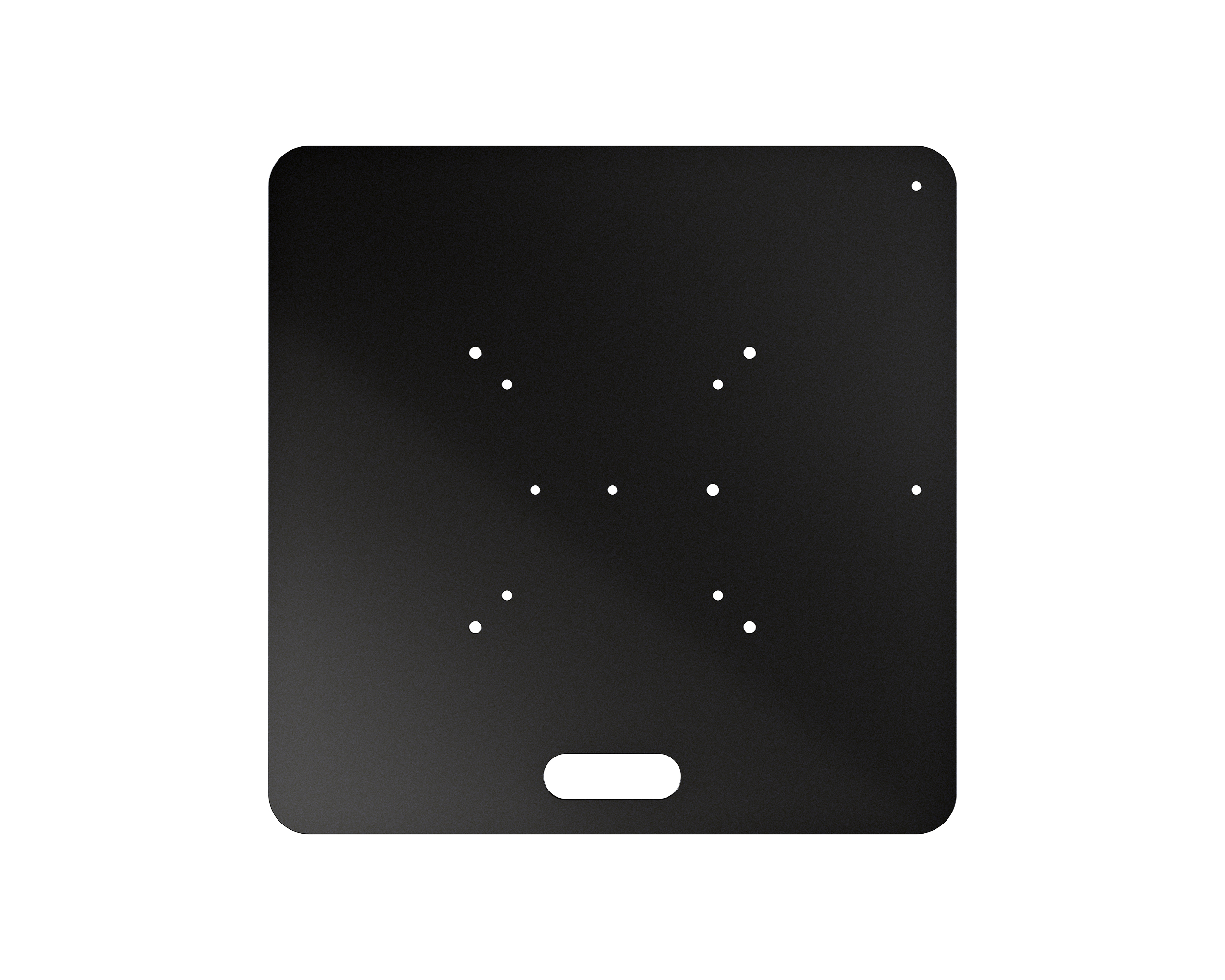 Bodenplatte 60x60cm schwarz für F22-F34/Teleskopsystem